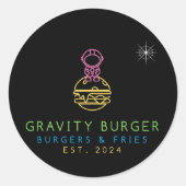 Gravity Burger Sticker Sheet (Voorkant)