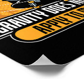 Gravity Does Not Apply To Me Cool Skateboard  Poster (Hoek)