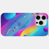 Gravity Flow: Neon Abstract Art Phone Case (Achterkant (horizontaal))