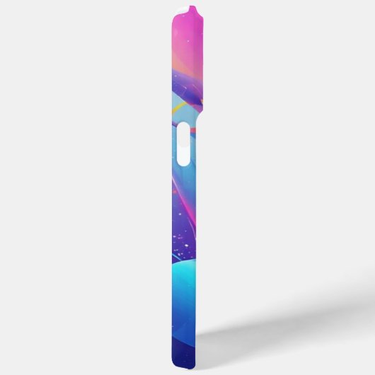 Gravity Flow: Neon Abstract Art Phone Case (Achterkant / Rechts)