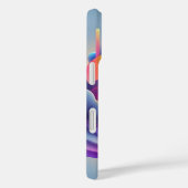 Gravity Flow: Neon Abstract Art Phone Case (Achterkant / Rechts)