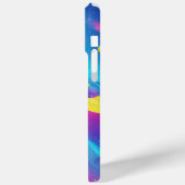 Gravity Flow: Neon Abstracte Kunst Hoesje voor Tel (Achterkant / Links)