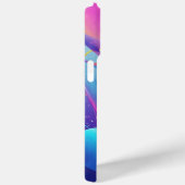 Gravity Flow: Neon Abstracte Kunst Hoesje voor Tel (Achterkant / Rechts)