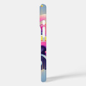 Gravity Flow: Neon Abstracte Kunst Hoesje voor Tel (Achterkant / Links)