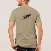 Gravity Is Just Suggestion Pilot Humor Tee Tri-Blend Shirt (Achterkant)