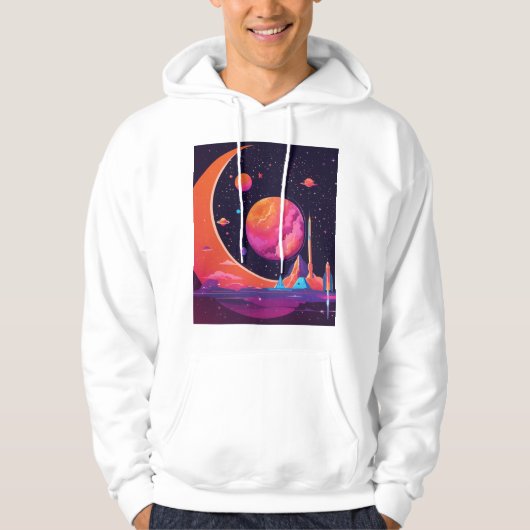 Gravity & Magnetism in Space – Futuristic hoodies (Voorkant)