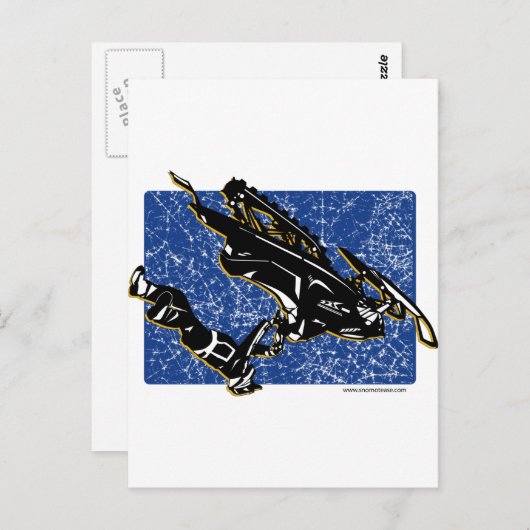 GRAVITY-SLED BRIEFKAART (Voorkant / Achterkant)