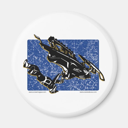 GRAVITY-SLED-in blauw Magneet (Voorkant)