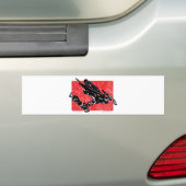 GRAVITY-SLED-in-RED Bumpersticker (Op auto)