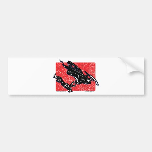 GRAVITY-SLED-in-RED Bumpersticker (Voorkant)