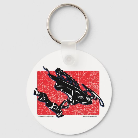 GRAVITY-SLED-in-RED Sleutelhanger (Voorkant)