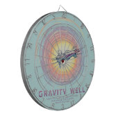 Gravity Well Dartboard: een kosmische uitdaging Dartbord (Voorkant Links)