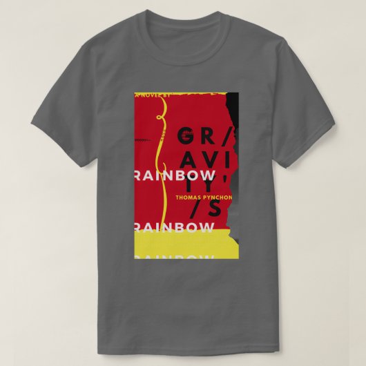 Gravitys Ontwerp van regenboogboekomslag T-shirt (Design voorkant)