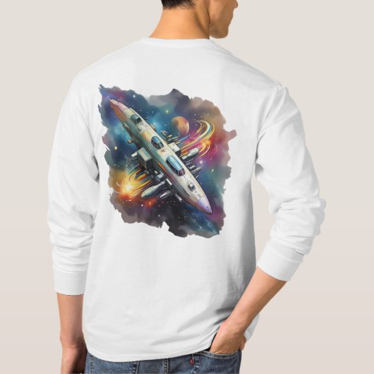 Gravity's Path - Cosmic Voyage T-shirt (Achterkant)