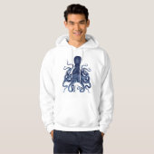 gravure, octopus, Kraken, nicht Hoodie (Voorkant volledig)