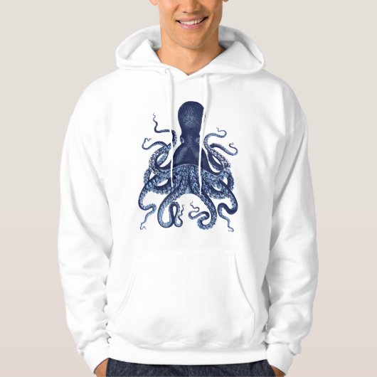 gravure, octopus, Kraken, nicht Hoodie (Voorkant)