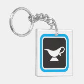 Gravy Boat Icon Sleutelhanger (Voorkant Links)