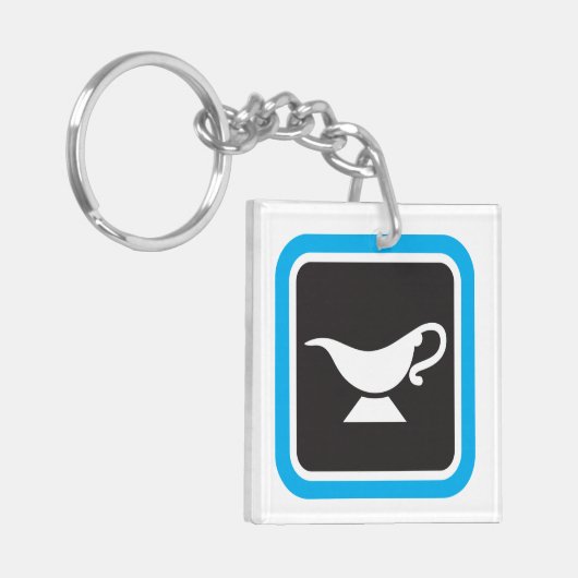 Gravy Boat Icon Sleutelhanger (Voorkant Links)