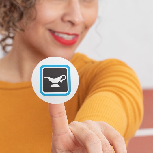 Gravy Boat Icoon Vierkante Sticker