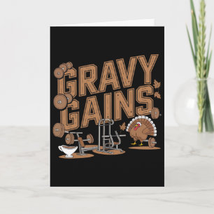 Gravy Gains Kerstmis Gym Workout Kaart