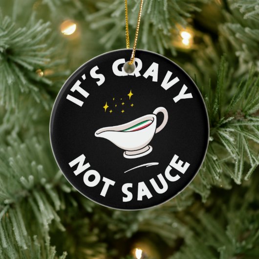 Gravy Not Sauce, Grappig Gezegde Italiaans Pride Keramisch Ornament (Boom)