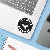Gravy Not Sauce, Grappig Gezegde Italiaans Pride Sticker (Laptop met iPhone)