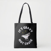 Gravy Not Sauce, Grappig Gezegde Italiaans Pride Tote Bag (Voorkant)