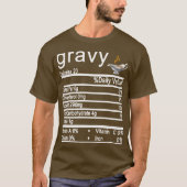 Gravy Nutrition Facts label T-shirt (Voorkant)
