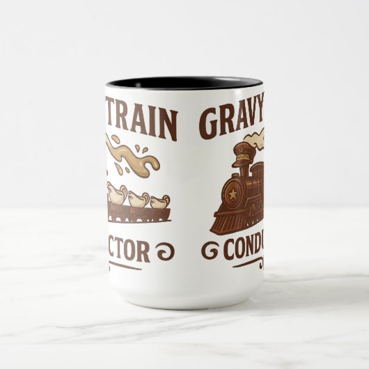 Gravy Train Conductor | Halloween Gifts Mok (Midden)