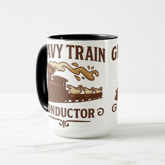 Gravy Train Conductor | Halloween Gifts Mok (Voorkant links)
