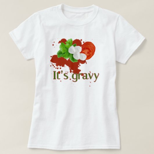 Gravy vs. Sauce T-shirt (Design voorkant)
