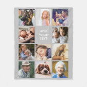 Gray 11 Foto-collage Fleece Deken (Voorkant)