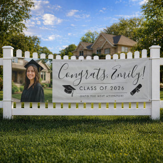 GRAY 2026 | Diploma-banner met foto Spandoek