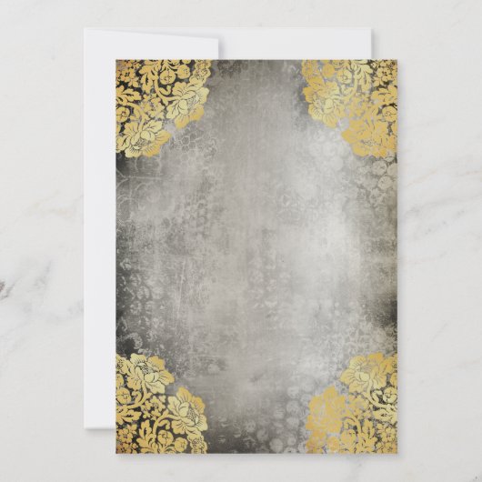 Gray | 90e Victoriaans Goud-partij 90e verjaardag Kaart (Achterkant)