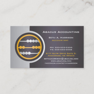 Gray Abacus Accounting Visitekaartjes
