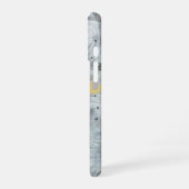 Gray Abstract Artistic Texture Design iPhone 16 Hoesje (Linkerkant)