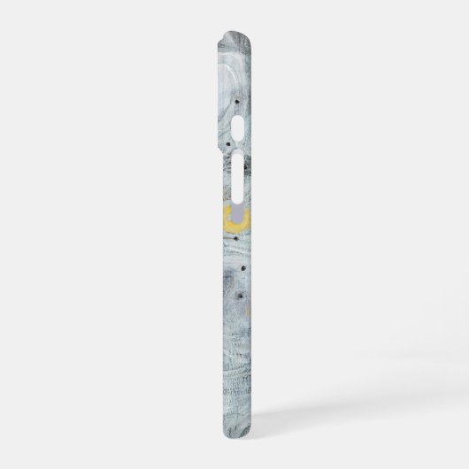 Gray Abstract Artistic Texture Design iPhone 16 Hoesje (Linkerkant)