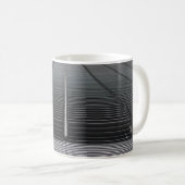 GRAY ABSTRACTE DIGITALE WALLPAPIER KOFFIEMOK (Voorkant rechts)