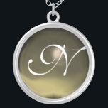 Gray Agate Gem Monogram Zilver Vergulden Ketting<br><div class="desc">Elegant en uniek ontwerp met edelsteen. Zeer nauwkeurige modellering en rendering van verpleegkundigen in 3D Studio Max door Bulgan Lumini.Part uit de serie Hyper Talismans.</div>