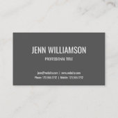 Gray agate geode modern kristal visitekaartje roos (Achterkant)