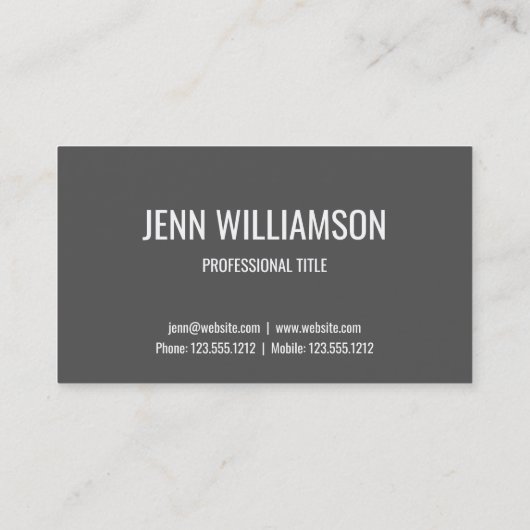 Gray agate geode modern kristal visitekaartje roos (Achterkant)