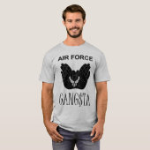 Gray Air Force Gangsta T-shirt (Voorkant volledig)