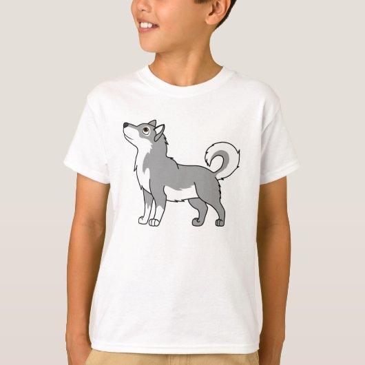 Gray Alaskan Malamute T-shirt (Voorkant)