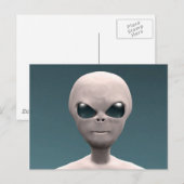 Gray Alien Briefkaart (Voorkant / Achterkant)