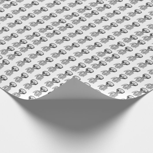 Gray Alien Cadeaupapier (Hoek)