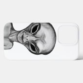 Gray Alien Case-Mate iPhone Case (Achterkant (horizontaal))