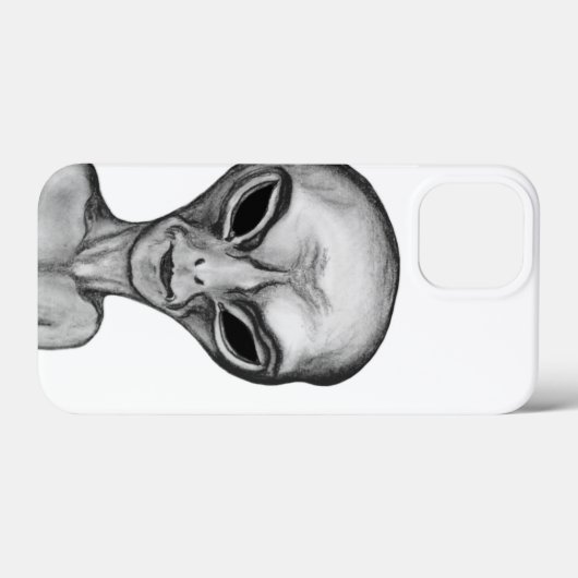 Gray Alien Case-Mate iPhone Case (Achterkant (horizontaal))