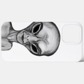 Gray Alien Case-Mate iPhone Case (Achterkant (horizontaal))