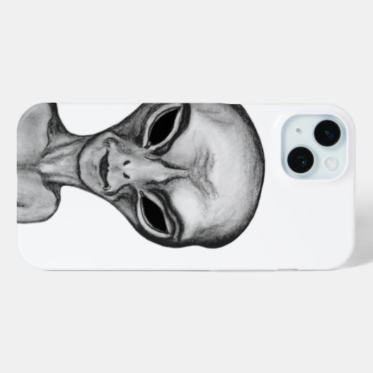 Gray Alien Case-Mate iPhone Case (Achterkant (horizontaal))