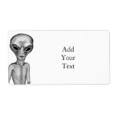 Gray Alien Etiket (Voorkant)
